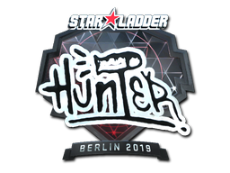 Наклейка | huNter- (металлическая) | Берлин-2019