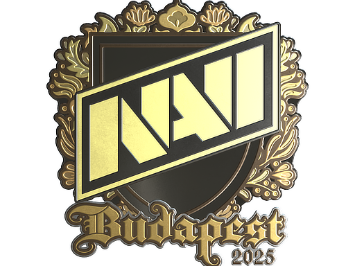 Наклейка | Natus Vincere (золотая) | Будапешт-2025
