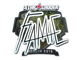 Наклейка | flamie (металлическая) | Берлин-2019
