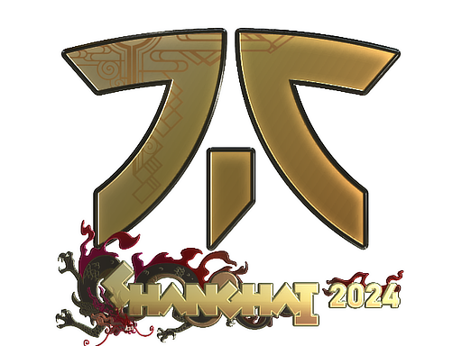 Наклейка | Fnatic (золотая) | Шанхай-2024