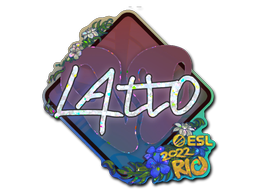 Наклейка | latto (с блёстками) | Рио-2022