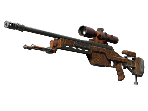 SSG 08 | Orange Filigree (Немного поношенное)