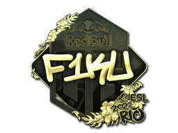 Наклейка | F1KU (золотая) | Рио-2022