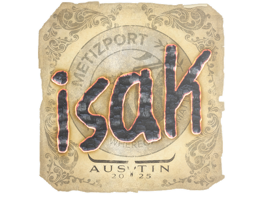 Sticker | isak | Austin 2025