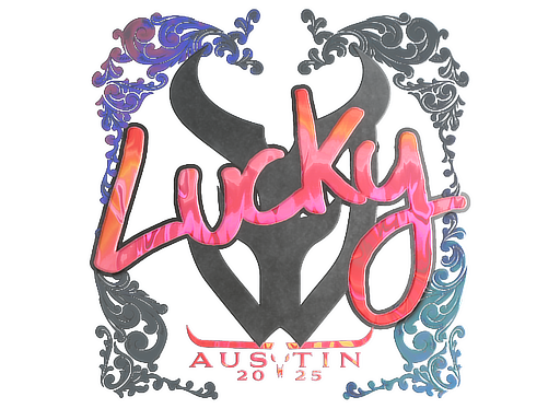 Наклейка | Lucky (голографическая) | Остин-2025