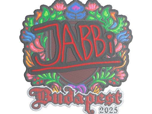 Наклейка | jabbi (вышитая) | Будапешт-2025