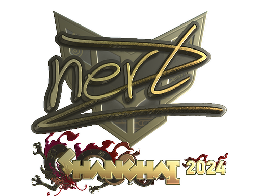 Sticker | NertZ (Gold) | Shanghai 2024