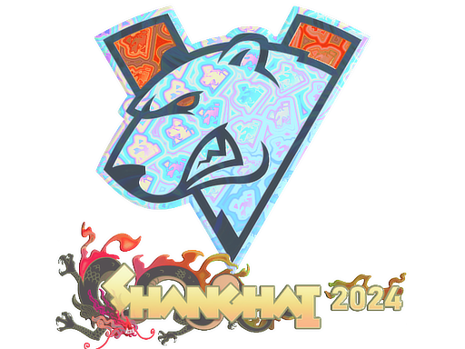Наклейка | Virtus.pro (голографическая) | Шанхай-2024