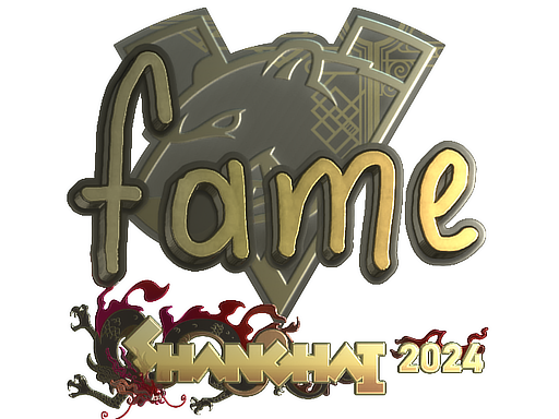 Sticker | fame (Gold) | Shanghai 2024