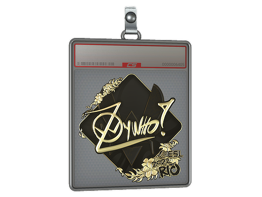 Sticker Slab | ZywOo (Gold) | Rio 2022