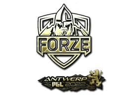 Наклейка | forZe eSports (золотая) | Антверпен-2022