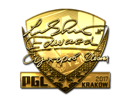 Наклейка | Edward (золотая) | Краков-2017