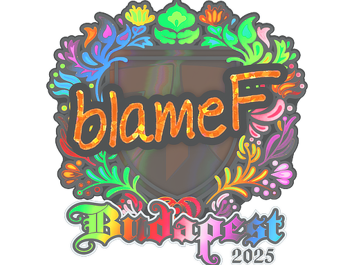 Sticker | blameF (Holo) | Budapest 2025