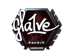 Наклейка | gla1ve (металлическая) | Лондон-2018