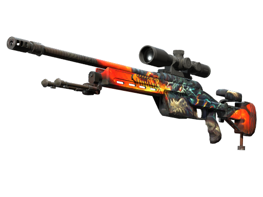 StatTrak™ SSG 08 | Dragonfire (Немного поношенное)