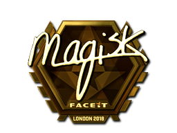 Наклейка | Magisk (золотая) | Лондон-2018