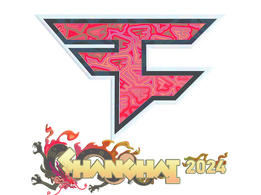 Наклейка | FaZe Clan (голографическая) | Шанхай-2024