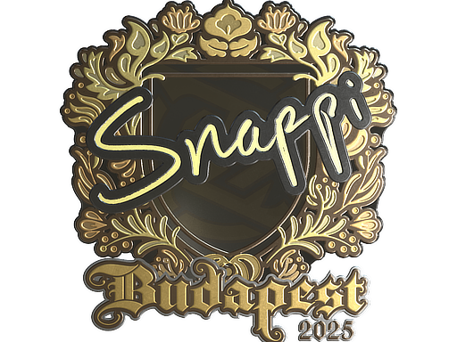 Наклейка | Snappi (золотая) | Будапешт-2025