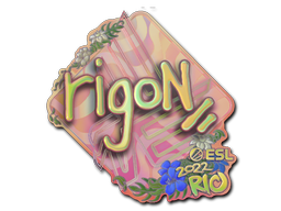 Наклейка | rigoN (голографическая) | Рио-2022