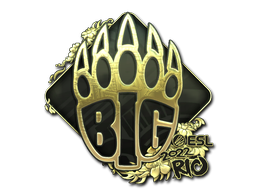 Наклейка | BIG (золотая) | Рио-2022