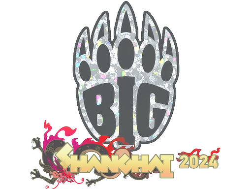 Наклейка | BIG (с блёстками) | Шанхай-2024