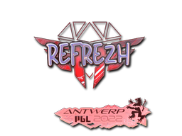 Наклейка | refrezh (голографическая) | Антверпен-2022