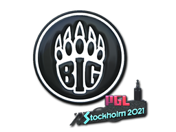 Наклейка | BIG (металлическая) | Стокгольм-2021
