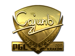 Наклейка | cajunb (золотая) | Краков-2017