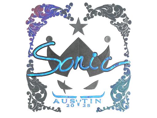Наклейка | Sonic (голографическая) | Остин-2025