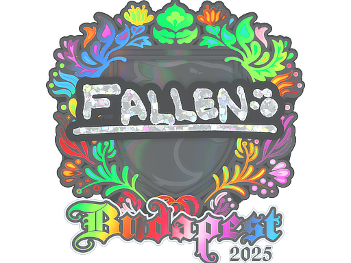 Наклейка | FalleN (голографическая) | Будапешт-2025