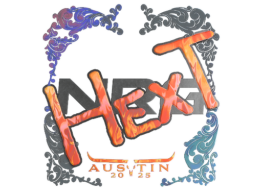 Наклейка | HexT (голографическая) | Остин-2025