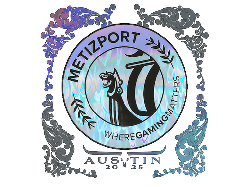 Наклейка | Metizport (голографическая) | Остин-2025