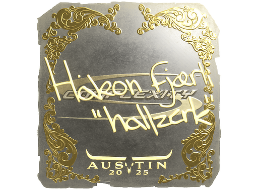 Sticker | hallzerk (Gold) | Austin 2025