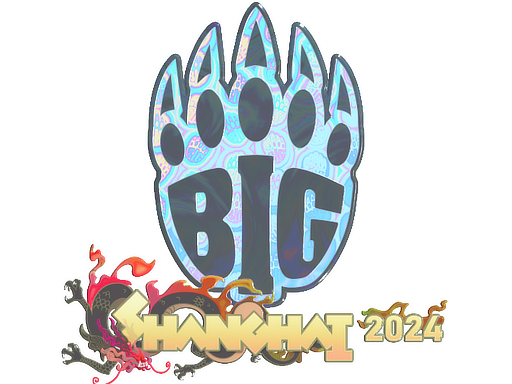 Наклейка | BIG (голографическая) | Шанхай-2024
