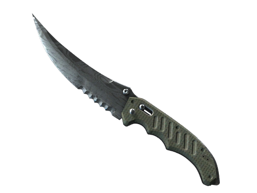 ★ Flip Knife | Damascus Steel (Поношенное)