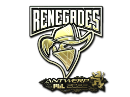 Наклейка | Renegades (золотая) | Антверпен-2022