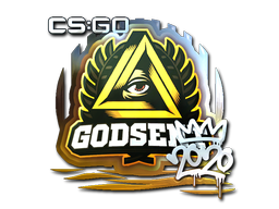 Наклейка | GODSENT (металлическая) | РМР-2020