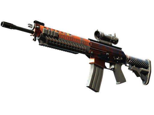 StatTrak™ SG 553 | Danger Close (Немного поношенное)