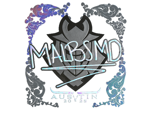 Наклейка | malbsMd (голографическая) | Остин-2025