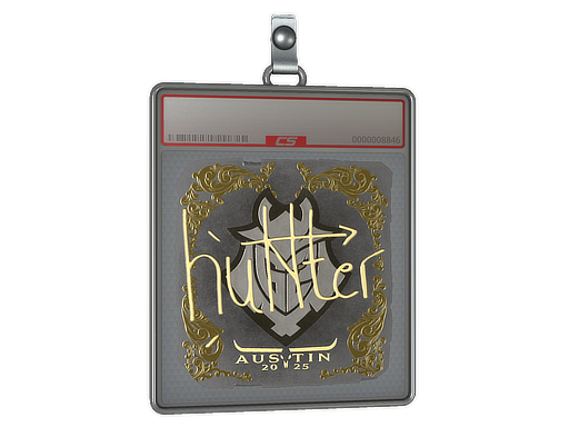 Sticker Slab | huNter- (Gold) | Austin 2025