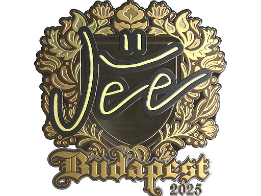 Наклейка | Jee (золотая) | Будапешт-2025