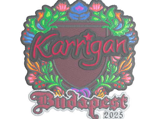Sticker | karrigan (Embroidered) | Budapest 2025