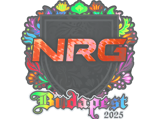 Наклейка | NRG (голографическая) | Будапешт-2025