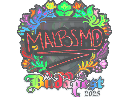 Наклейка | malbsMd (голографическая) | Будапешт-2025