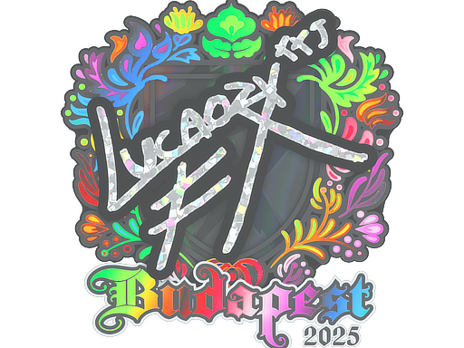 Наклейка | Lucaozy (голографическая) | Будапешт-2025