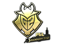 Наклейка | G2 Esports (золотая) | Стокгольм-2021