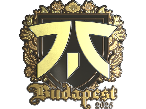 Наклейка | Fnatic (золотая) | Будапешт-2025