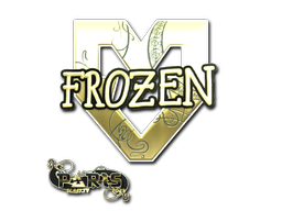 Наклейка | frozen (золотая) | Париж-2023