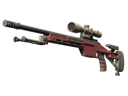SSG 08 | Red Stone (Немного поношенное)