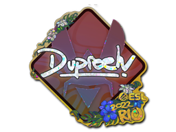 Наклейка | dupreeh (с блёстками) | Рио-2022